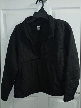 Kids XL Black Quilted 1/2 Zip Pullover Jacket Avia Brand